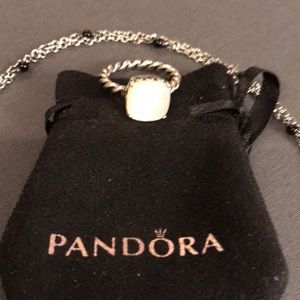 Authentic Pandora Mother of Pearl Ring